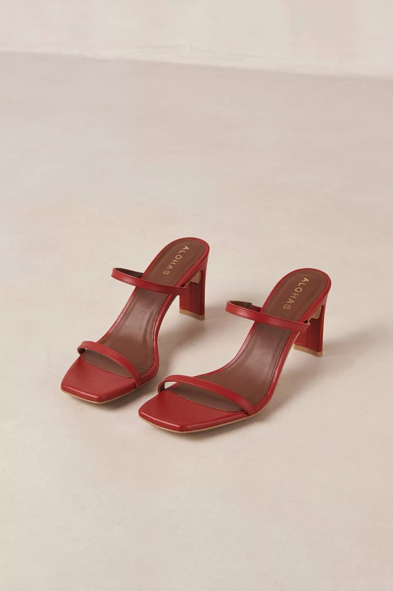 Women Hansen & Gretel Alohas Cannes Heel Astro Red