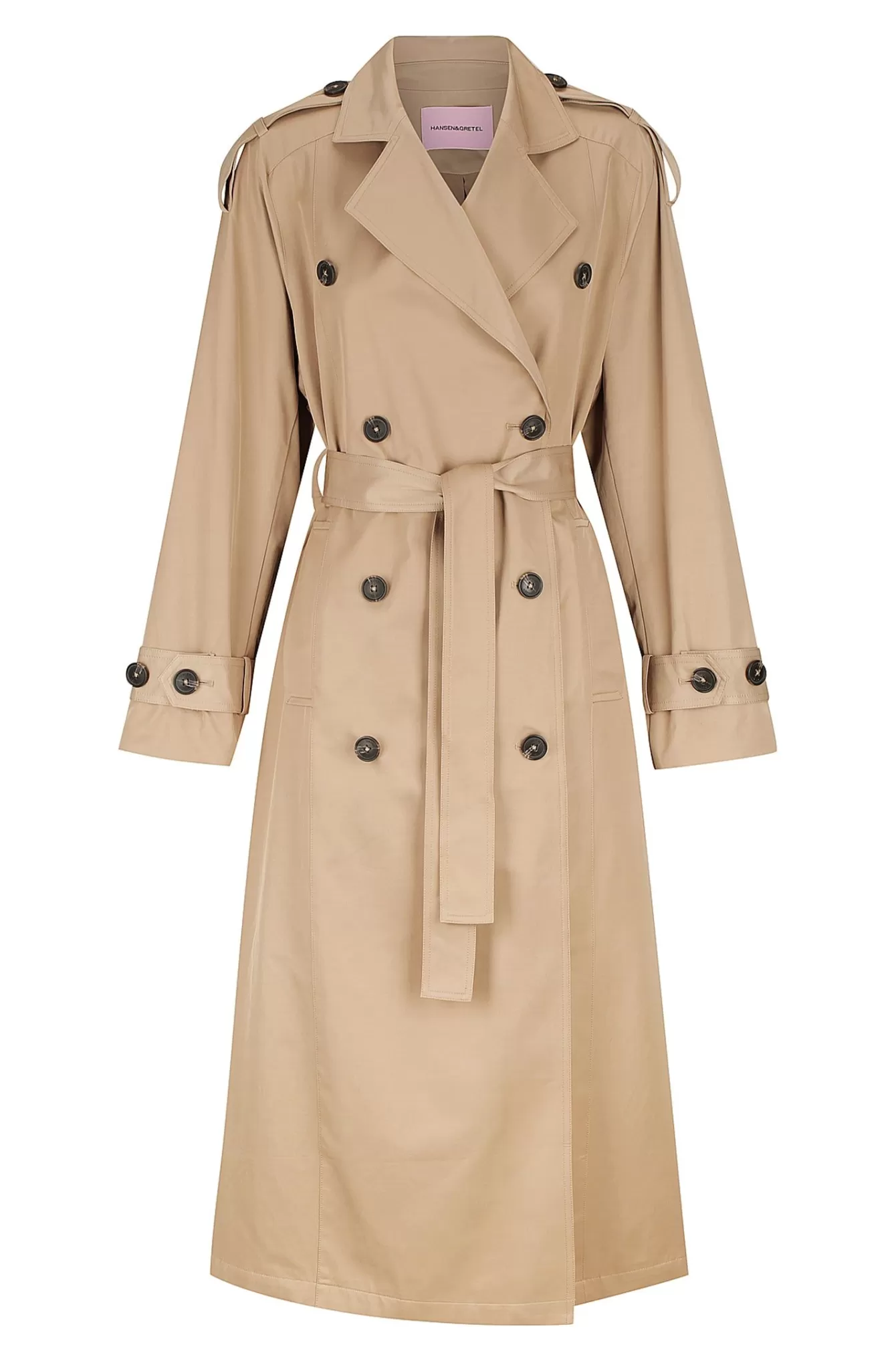 Women Hansen & Gretel Taylor Trench Coat Taupe