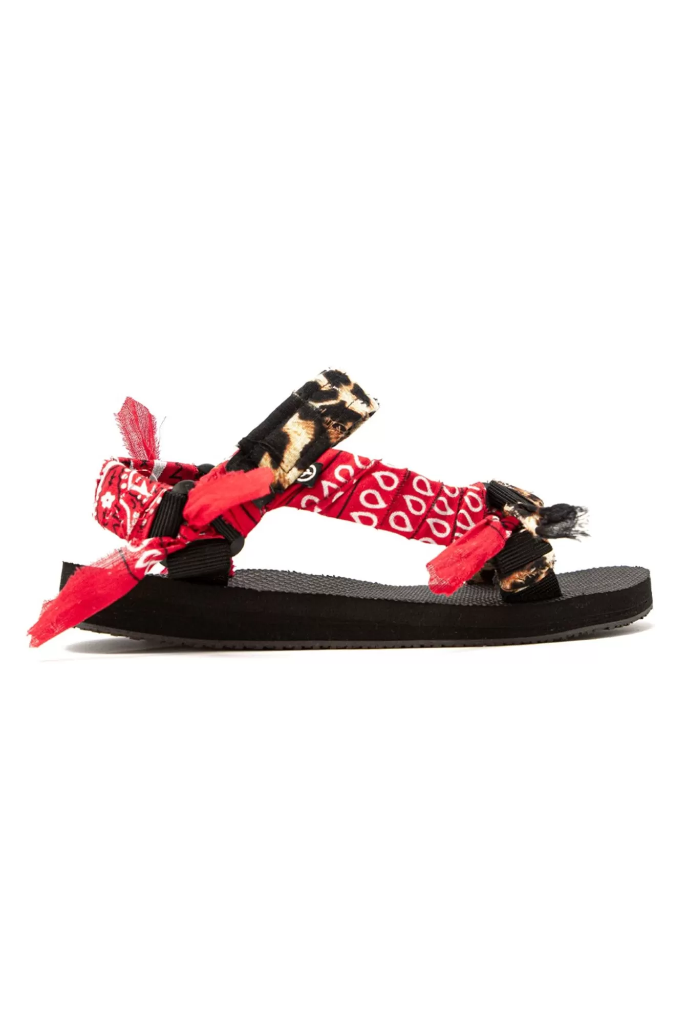 Women Hansen & Gretel Trekky Sandals Red Leopard